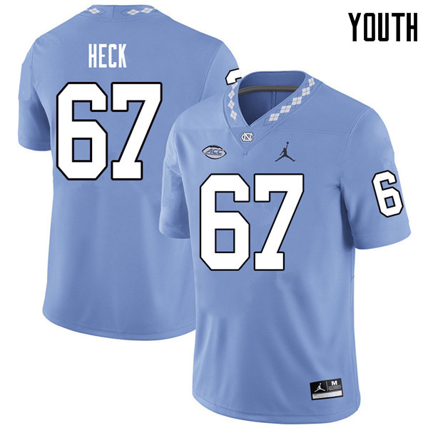 Jordan Brand Youth #67 Charlie Heck North Carolina Tar Heels College Football Jerseys Sale-Carolina